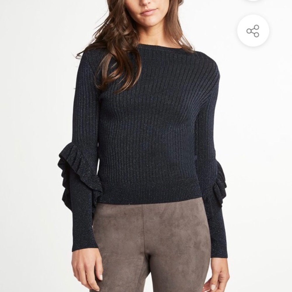 Elie Tahari Hope Sweater in metallic stargazer